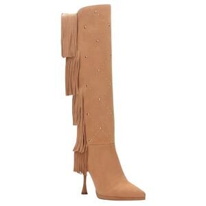 Vince Camuto Panaryaz Knee High Fringe Boots 7M